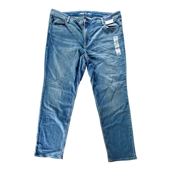 Old Navy Jeans Womens 20 Medium Wash Denim Pants High Rise Wow Straight NEW - Picture 1 of 7